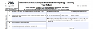 706 Tax Return Form